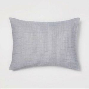 NWT OpalHouse Standard Gauze Pillow Sham Gray Sky